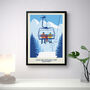 Personalised Ski Family Of Three Art Poster, thumbnail 1 of 6