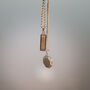 Gold Plated Monolith Pendant Necklace For Men, thumbnail 4 of 11