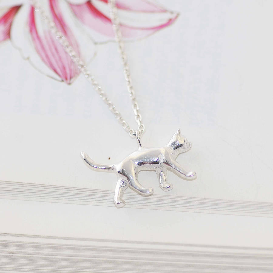 cat necklace by heather scott jewellery