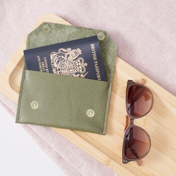 Personalised Leather Passport Holder, 2 of 6