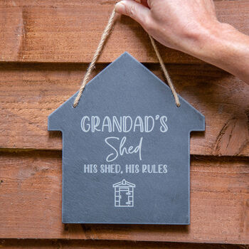 Personalised Shed Slate Sign, 2 of 5