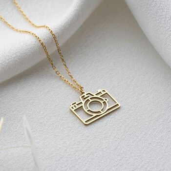 Sterling Silver Camera Necklace, 3 of 9