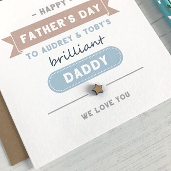 Father's Day Typographical Card, 2 of 4