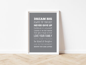 Personalised Mixed Typography Print, 8 of 8