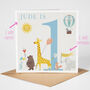 Safari Parade 2nd Birthday Card For Boy, thumbnail 2 of 5