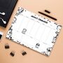 Personalised Black And White Animals A4 Weekly Desk Pad, thumbnail 1 of 2