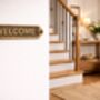 Custom Solid Brass Welcome Plaque With Antique Finish, thumbnail 3 of 6