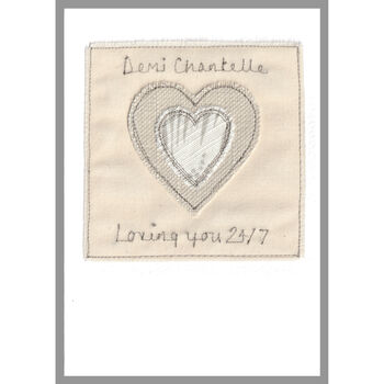 Personalised Heart Romantic Card For Girlfriend, Wife, Fiancée, Her, 5 of 12