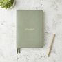 Daily Planner Book Sage Green, thumbnail 1 of 8