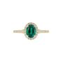 Rosalind Created Emerald And Lab Grown Diamond Ring, thumbnail 9 of 12