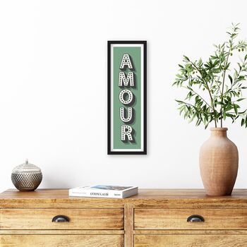 Framed Amour French Love Sign, 5 of 12