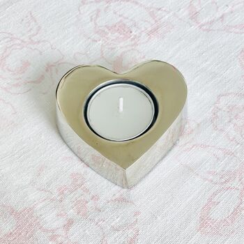 Silver Heart Tea Light Holder, 4 of 6