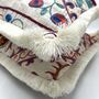 Oblong Silk Embroidered Suzani Cushion Burgundy, thumbnail 2 of 11