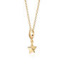 Faceted Star Charm Necklace, Sterling Silver Or Gold Plated, thumbnail 3 of 10