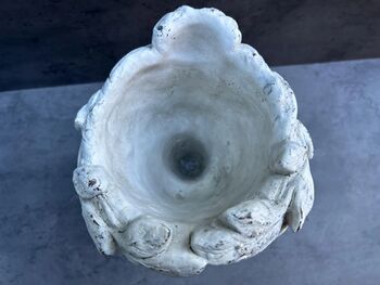 Roman Lady Head Plant Pot Handcrafted In/Outdoor Pot, 7 of 9