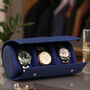Personalised Midnight Blue Trio Watch Case, thumbnail 1 of 8