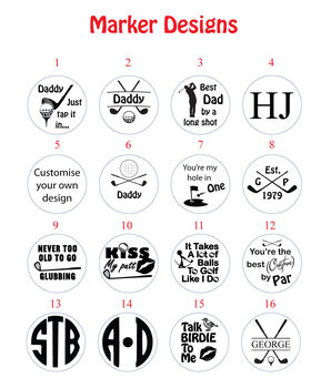 Personalised Golf Ball Marker Gift For Golfers | Custom Engraved Golf Marker | Golf Present For Him, Dad, Husband Or Grandad, 5 of 7