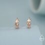 Squid Stud Earrings In Sterling Silver, thumbnail 7 of 12