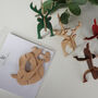 Leather Reindeer Christmas Decoration, thumbnail 7 of 8