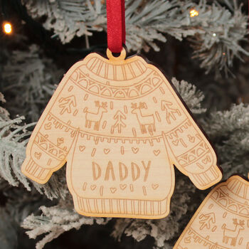 Personalised Christmas Jumper Family Decoration, 3 of 5