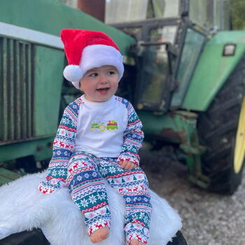 Vintage Tractor Christmas Pyjamas, 2 of 3