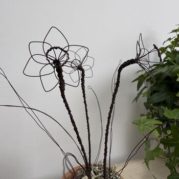 Handmade Wire Peonie Flower, 10 of 11