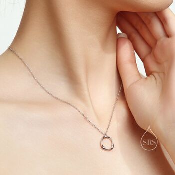 Mobius Circle Pendant Necklace, 6 of 10