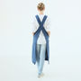 Stone Washed Linen Back Cross Aprons Various Colours, thumbnail 4 of 8