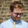 Mens Lime Yellow And White Floral Slim Style Tie, thumbnail 5 of 11