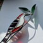 Woodpecker Glass Plant Stake, thumbnail 3 of 5