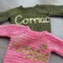 Personalised Baby Name Cardigan With Chicks, thumbnail 4 of 12