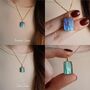 Raw Labradorite Crystal Necklace, thumbnail 5 of 12