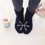 Mummy And Me Handmade Snowflake Slipper Sock Set, thumbnail 3 of 9