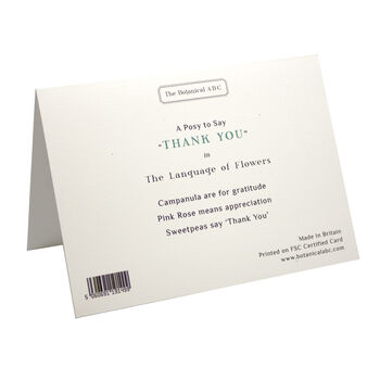 'Thank You' Floral Garland Greetings Card, 3 of 7