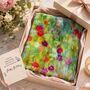 Colourful Wildflower Meadow Scarf Gift For Her — Personalised Gift Card And Gift Box Option, thumbnail 12 of 12