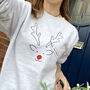 Matching Family Reindeer Christmas Jumpers, thumbnail 5 of 7