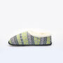 Ellen Grey/Lime Nordic Women's Slippers Indoor/Garden Shoes, thumbnail 10 of 12