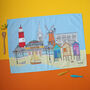 Norfolk Landmarks Tea Towel, thumbnail 1 of 5