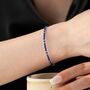 Natural Blue Agate Bracelet, thumbnail 2 of 8