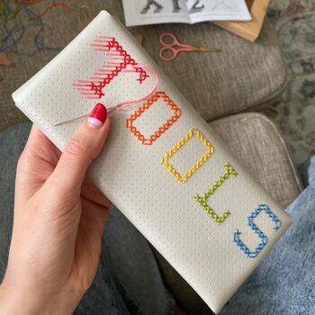 Diy 'Tools Of Mass Creation' Pencil Case Stitch Kit, 2 of 7