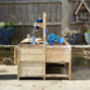 Children's Wooden Outdoor Mud Kitchen And Sand Tray, thumbnail 1 of 11