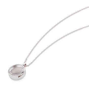 Floating Round Memory Locket Silver, 9 of 11