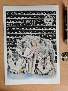Wolf Art Print, 5 of 5