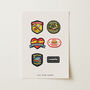 Personalised Father’s Day Patch Print Custom Dad Hobby And Achievement Badges, thumbnail 2 of 3