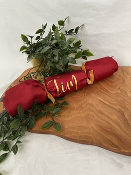Personalised Reusable Gold Christmas Crackers, 6 of 6