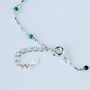 Sterling Silver Colourful Bead Bracelet, thumbnail 2 of 5