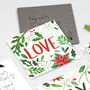 Love Foliage Christmas Card, thumbnail 5 of 9