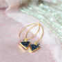 Black Druzy And Diamond Earrings, thumbnail 6 of 12