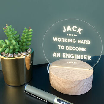 Personalised Mini Desk Lamp For Students, 3 of 5