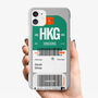 Personalised Hong Kong Ticket Name Phone Case, thumbnail 1 of 6